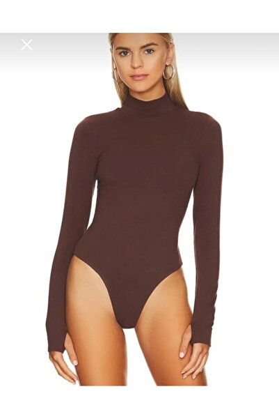 Nsb Tasarım Дамски кафяви ръкавици без пръсти