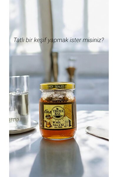 TROYA ARICILIK GIDA Troya Mix Arısütü-Bal-Polen 180 g