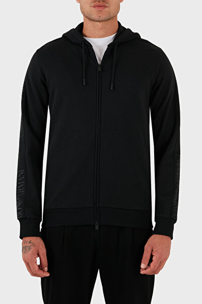 Emporio Armani Logolu Pamuklu Regular Fit Kapüşonlu Sweat Erkek SWEAT EM00065...