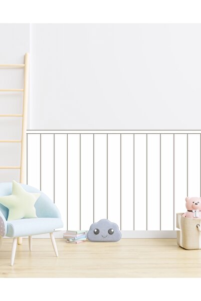 RENKLİ HOBBY Dekoratif İnce Çizgili Duvar Panel Folyosu - Kendinden Yapışkanl...