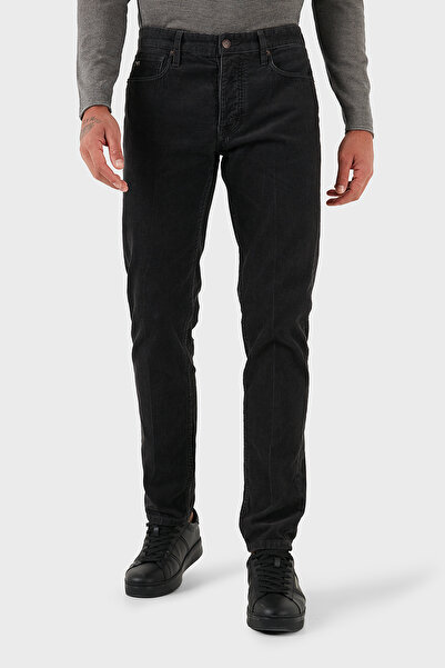 Emporio Armani Pamuklu Slim Fit Normal Bel Düz Paça Kadife Pantolon Erkek PANTOLON EM000668 AF19527
