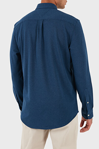 Tommy Hilfiger % 100 Pamuk Regular Fit Uzun Kollu Logolu Gömlek Erkek GÖMLEK MW0MW39422 DU5