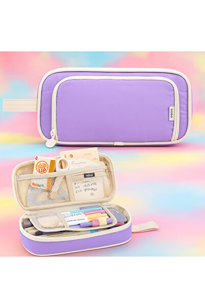 Fillikutum Husă pentru creion Kawaii Dimensiune mare Capacitate mare Geantă p...