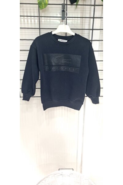 ALZEY GİYİM Erkek Çocuk Eşofman Takımı – 3 İplik, Şardonlu, Rahat Kalıp - Siyah