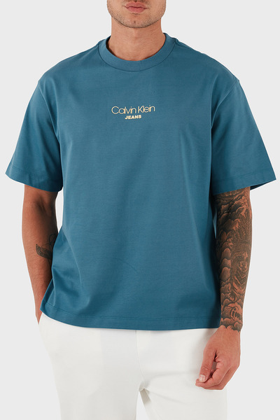 Calvin Klein Pamuklu Relaxed Fit Bisiklet Yaka Logolu T Shirt LV04RC851GCCY E...