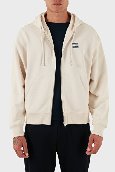 Tommy Jeans Pamuklu Comfort Fit Kapüşonlu Fermuarlı Logolu Sweat Erkek SWEAT ...