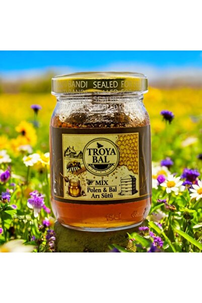 TROYA ARICILIK GIDA Troya Mix Arısütü-Bal-Polen 180 g