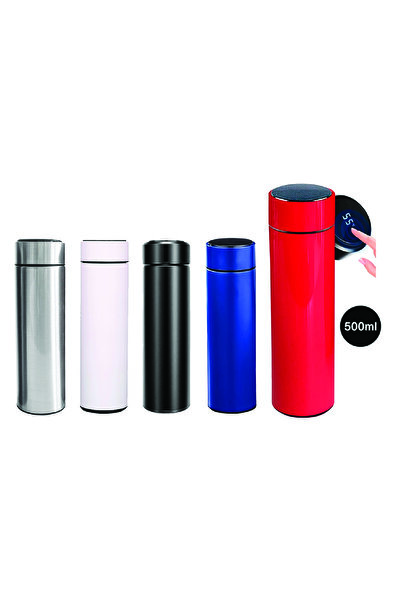 DKDZ SHOP Thermos with Indicator 500ml - (10 Hours Hot and Cold) with Keep Warm Feature