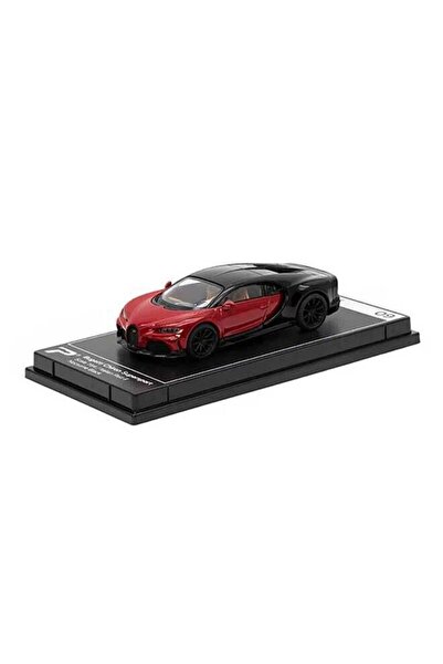 Postercars - 1:64 Scale Bugatti Chiron Supersport (Italian Red & Nocturne Black)