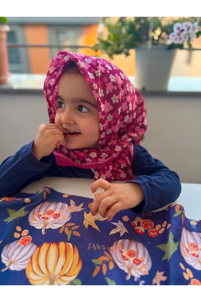 Cizgim Anne-Kız Takım Eşarp