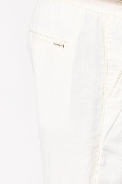 Scotch & Soda Men Plain Beachwear Shorts, White