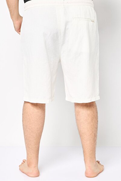 Scotch & Soda Men Plain Beachwear Shorts, White