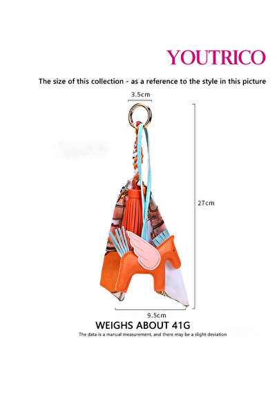 Youtrico Handmade,Rope Bag Charms for Handbag,Purse Hanging Ornament Backpack Charm