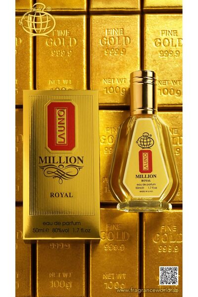 Fragrance World Eau de Parfum La Uno Million Royal by Fragrance World, Men, 50 ml