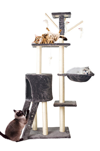 KidLe Cat Tree Cat Climbing Frame Cat Scratching Post Cat House Cat Toys