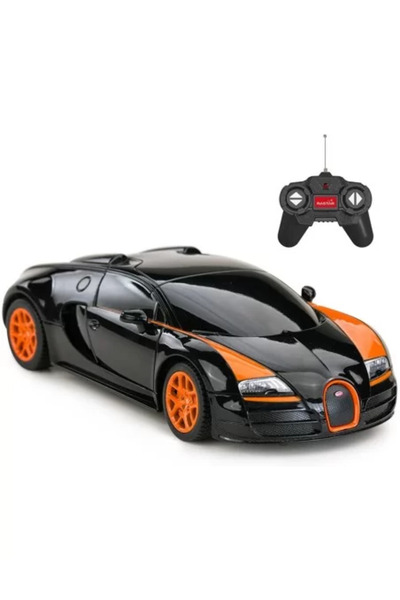 Rastar Remote Control Car Bugatti Grand Sport Vitesse Black 1:18 Scale