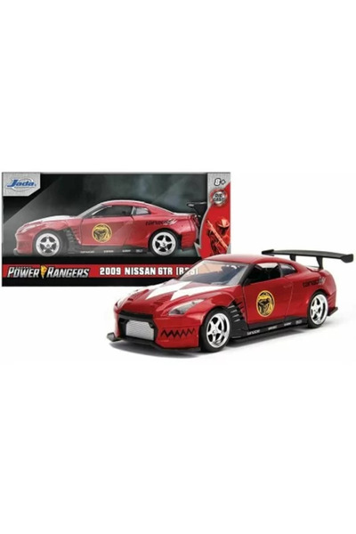 JollyMag Metal Car Power Rangers 2009 Nissan GT-R R35 Scale 1:32