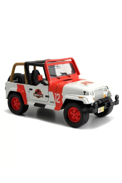 JollyMag Kovový Jeep Wrangler z roku 1992 z Jurského světa v měřítku 1:24.