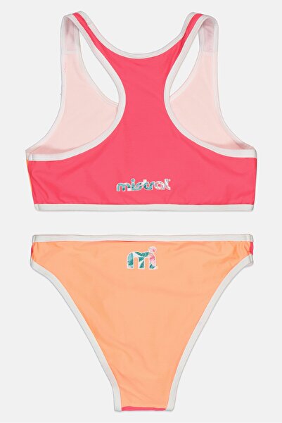 Mistral Kids Girl 2 Pieces Graphic Print Bikini Top And Bottom, Multicolor