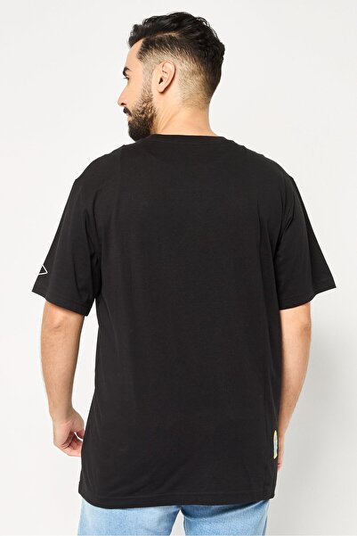 Replay Men Crew Neck Short Sleeve Graphic Print T-Shirt, Black