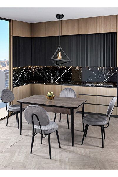Eymense Kolezyum 4 Sandalyeli Mutfak Masa Takımı