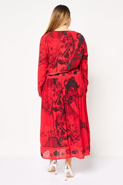 Desigual Women Allover Print Midi Dress, Multicolor