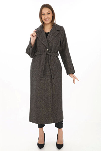 Kanonik Education Palton din cașmir căptușit cu epoleți cu mâneci - afumat