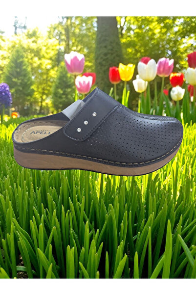 Apella Konay sırmac burnu kapalı ortopedik terliği