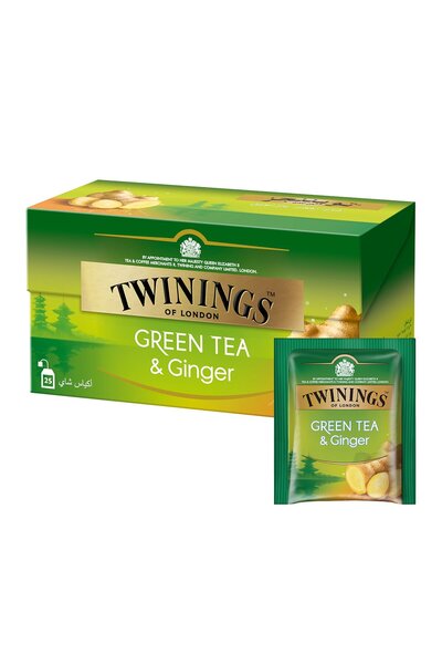 Twinings شاي أخضر بالزنجبيل