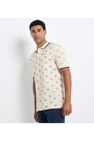 Ben Sherman Men's Brown Pique Polo