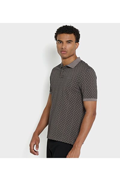 Ben Sherman Men's Gray Pique Polo