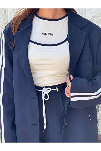 BAŞARAN Atlet Detaylı Ekru T-shirt