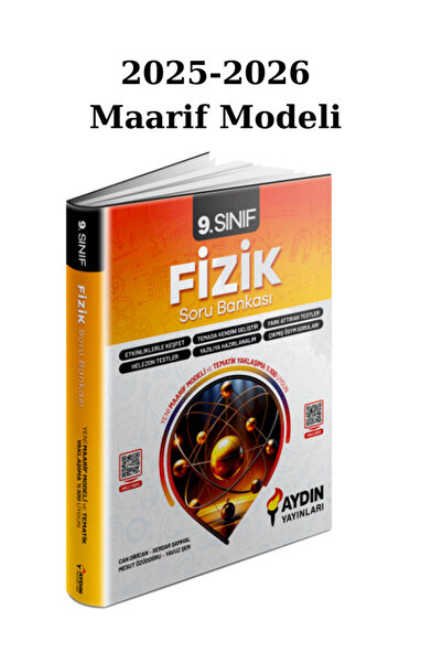 Aydın Yayınları Aydın Yayınları 9. Sınıf Fizik Soru Bankası 2025/26 Maarif Mo...