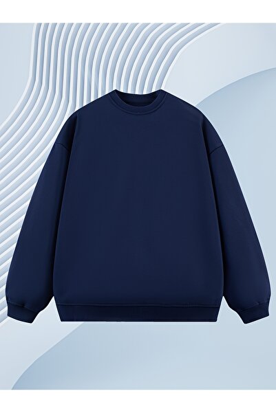 MODAVİBE Hanorac unisex cu guler rotund – țesătură din bumbac și poliester cu...