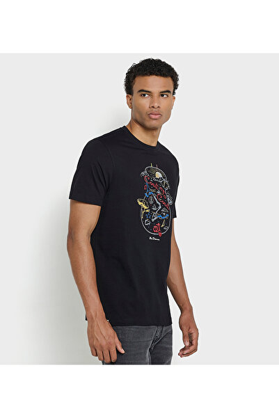 Ben Sherman Men's Black Crew Neck Tee