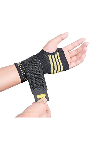 Thx4COPPER υποστήριγμα καρπού, μαύρο/κίτρινο, XL