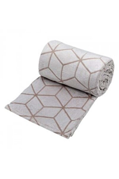 OEM Soft velvety double blanket, size 230 x 210 cm, Beige