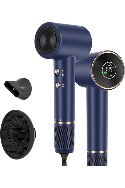 PARWIN PRO BEAUTY Air-Sonic Hair Dryer, HD-LED Display Hairdryer with 110,000RPM Brushless Motor, 20
