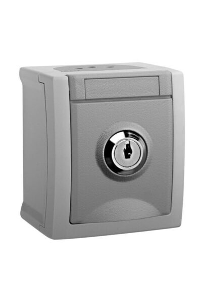 PANASONIC Priză Schuko cu cheie IP54 Gri Pacific