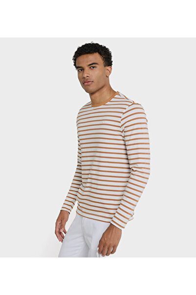 Ben Sherman Men's Brown Crew Neck Tee