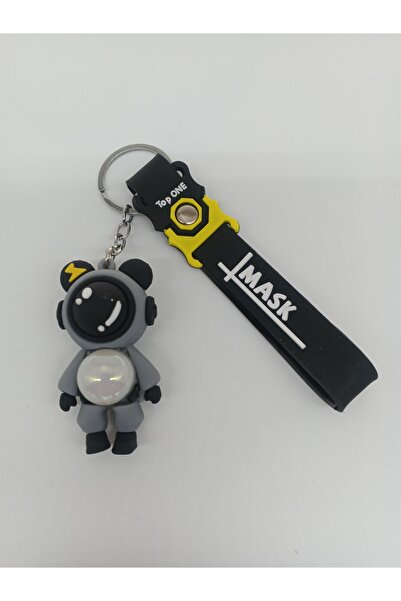 gturkstore Işıklı Gri Astronot Anahtarlık