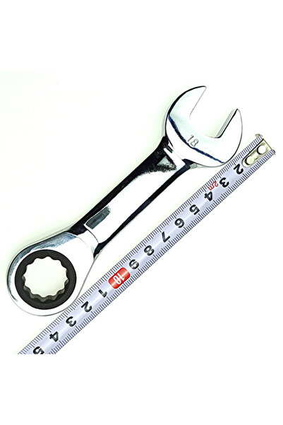 Choice10 18mm 8-19mm Short Handle Ratchet Handle Wrench CR-V Combination Wren...