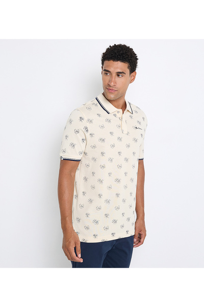 Ben Sherman Men's Brown Pique Polo