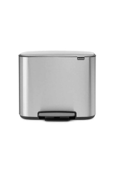 Brabantia سلة مهملات بو بدواسة، 36 لتر - ستانلس ستيل