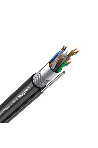 Braytron CABLU SF/UTP cu SUFA CAT6 Cu/Cu DT7 NEGRU 305M/ROLA