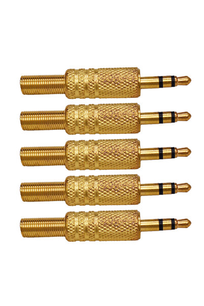 Choice4 Male Insert 5PCS 3-Pole Gold 5PCS 3.5mm 4-Pole TRRS Male Ctruction Pl...