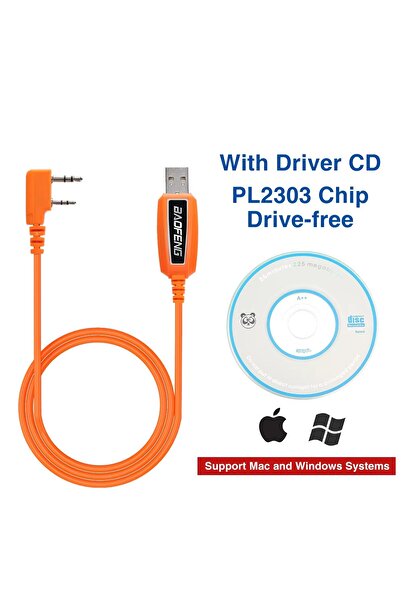 Choice3 Drive-Free OR USB Programming Cable With CD for Baofeng UV-5R 82 888S UV-S9PLUS UV-13 16 17 21 Pro Q