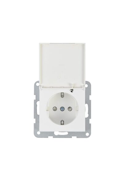 PANASONIC Mecanism Priză Schuko cu Capac Karre Plus Alb