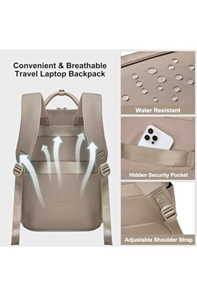 Chantria Casual Backpack for Women Stylish 13L Small Backpack fit 14 inch Laptop Compact Daypack Pol