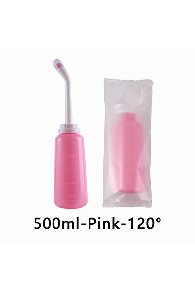 Choice1 بيديه محمول وردي اللون سعة 500 مل، 120 مل، جهاز تنظيف الأعضاء التناسل...